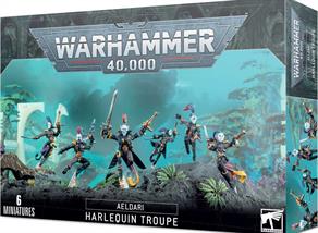This box contains everything you need to make a 6-man Harlequin Troupe armed with sword and shuriken pistol, including the option to include a Troupe Master. This multi-part plastic kit contains 80 components with which to make a 6-man Harlequin Troupe. Also included are 6 x 25mm round bases and a Harlequins transfer sheet.