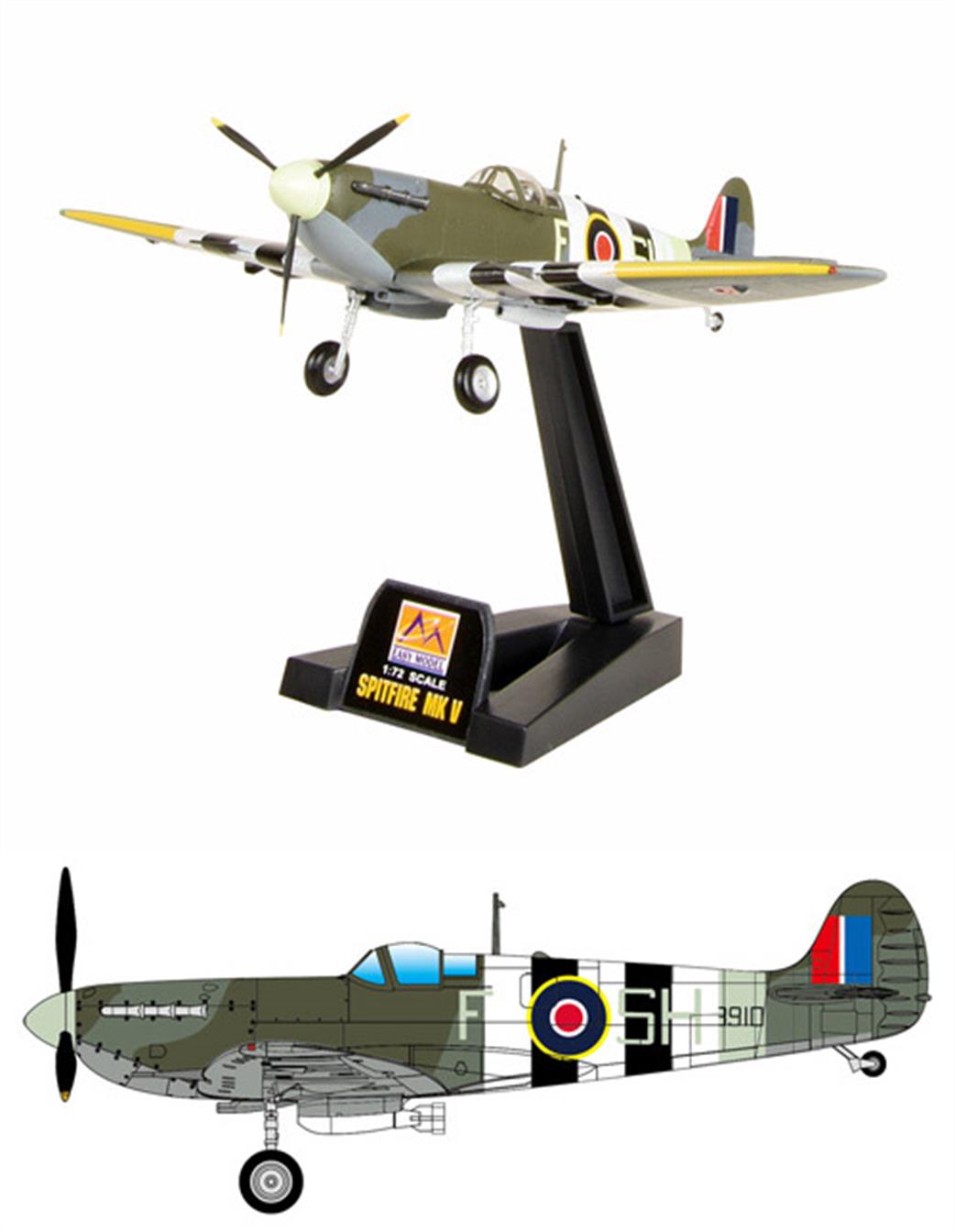 Easy Model 1/72 PKEA33303 Spitfire MkV Plastic Display Model