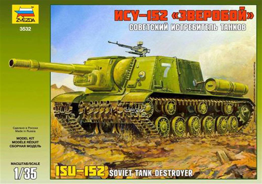 Zvezda 3532 ISU-152 Soviet Tank Destroyer kit 1/35