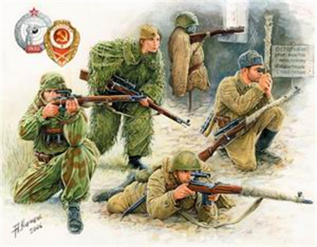 Zvezda 1/35 3597 Soviet Sniper Team WW2
