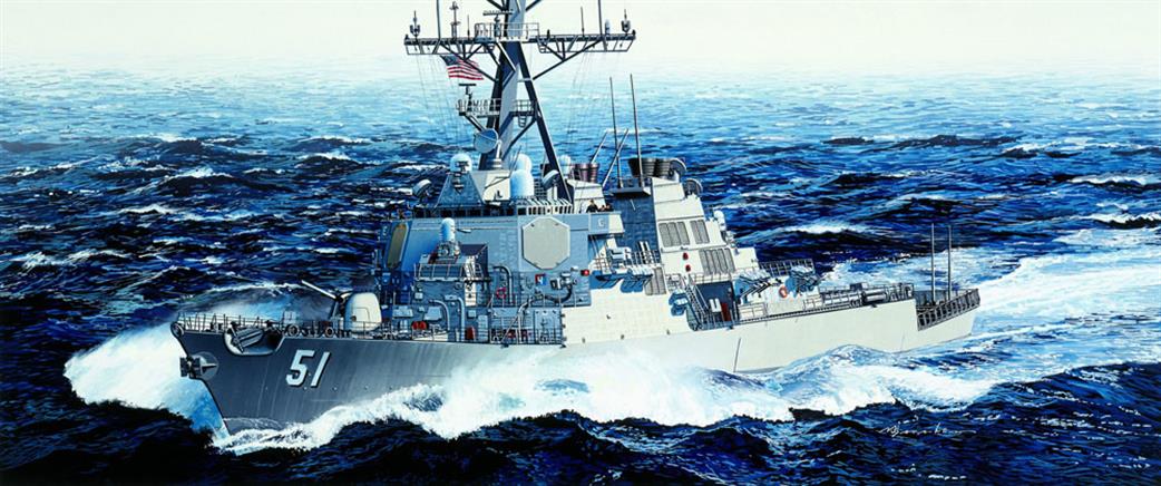 Dragon Models 1/350 1023 USS Arleigh Burke DDG-51 Modern Destroyer Kit