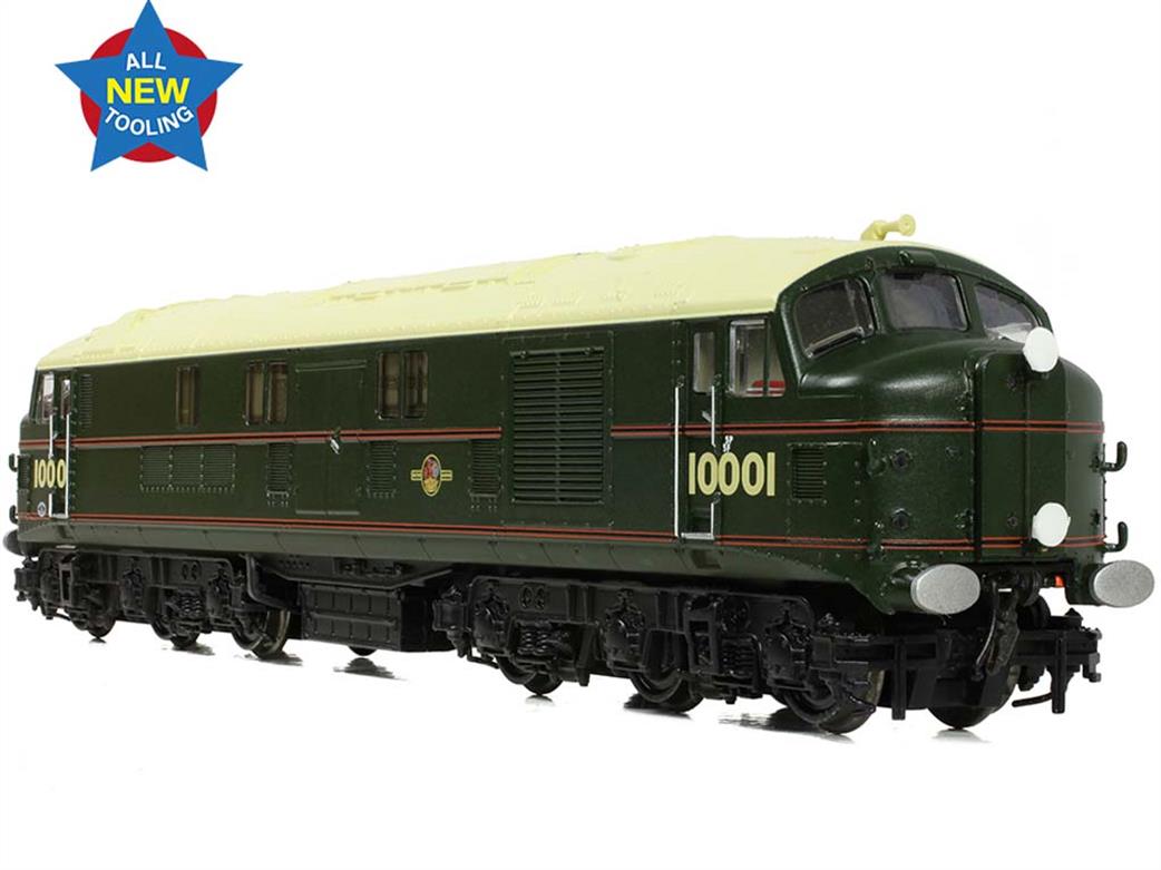 Graham Farish 372-917 BR 10001 ex-LMS Diesel Locomotive BR Lined Green Late Crest N