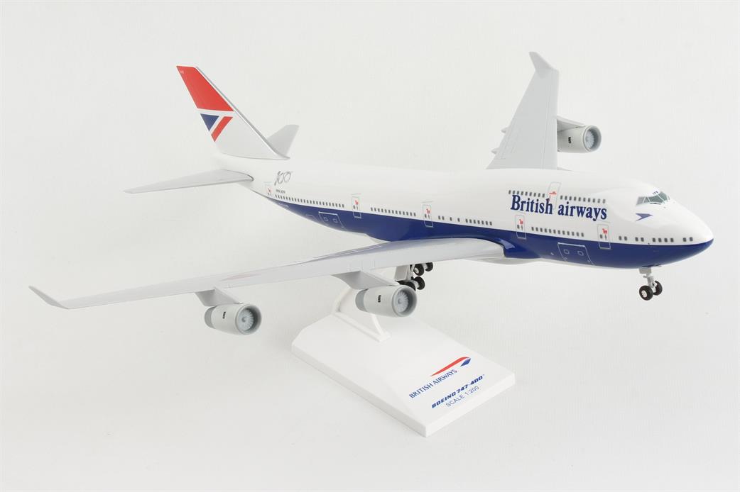Skymarks 1/200 SKR1037 British Airways B747-400 Negus Retro Livery with Landing Gear