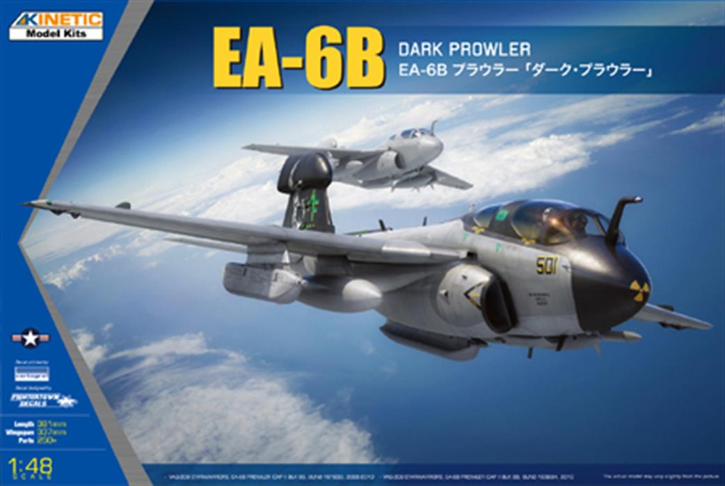 Kinetic Models 1/48 48075 Grumman EA-6B Dark Prowler Plastic Kit