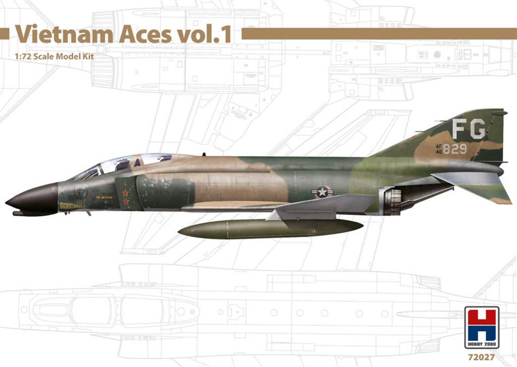 Hobby 2000 1/72 72027 USAF F-4C Phantom Vietnam Aces Part 1 Plastic Kit