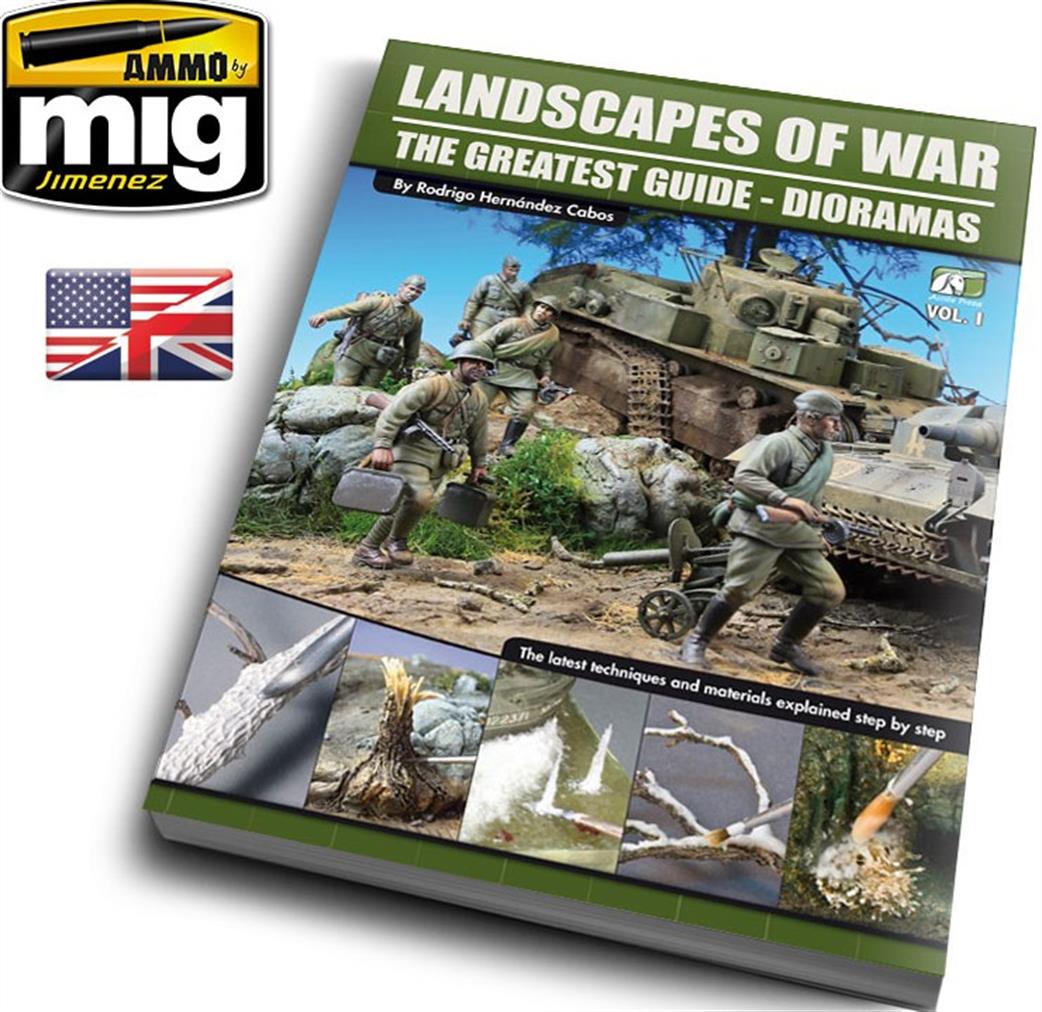 Ammo of Mig Jimenez  EURO0004 Landscape of War The Geastest Guide Dioramas Vol 1