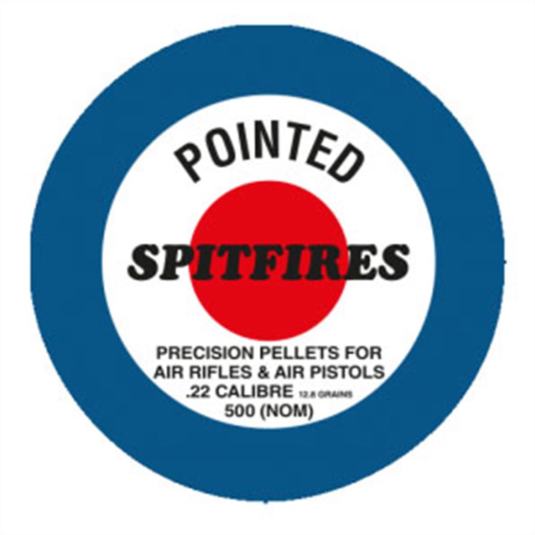SMK  POINTSPIT22 Spitfire Pointed 0.22 Airgun Rifle Pellets Tin of 500