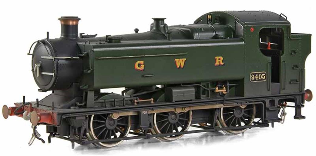 Bachmann OO 35-025A GWR 9405 94xx Class 0-6-0 Pannier Tank GWR Green Livery Weathered Finish
