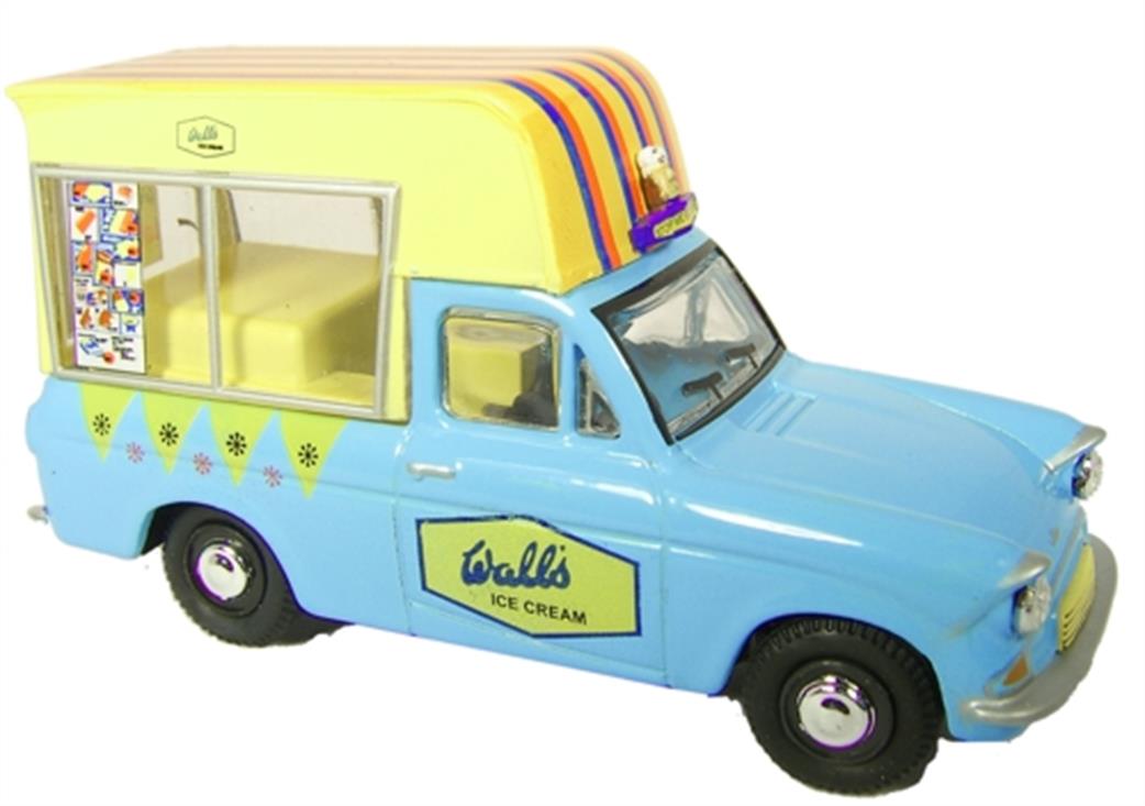 Oxford Diecast 1/43 ANG019 Ford Anglia Van Walls Ice Cream Funny Face New Back Version