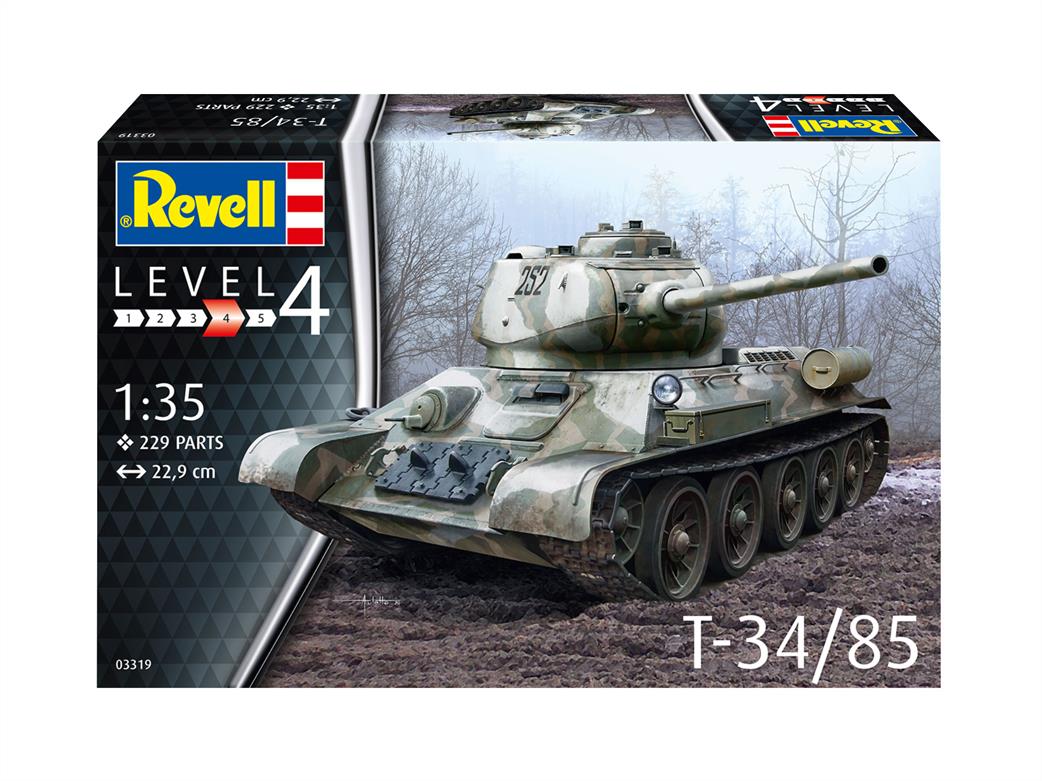 Revell 03319 Russian T-34/85 Tank Kit 1/35
