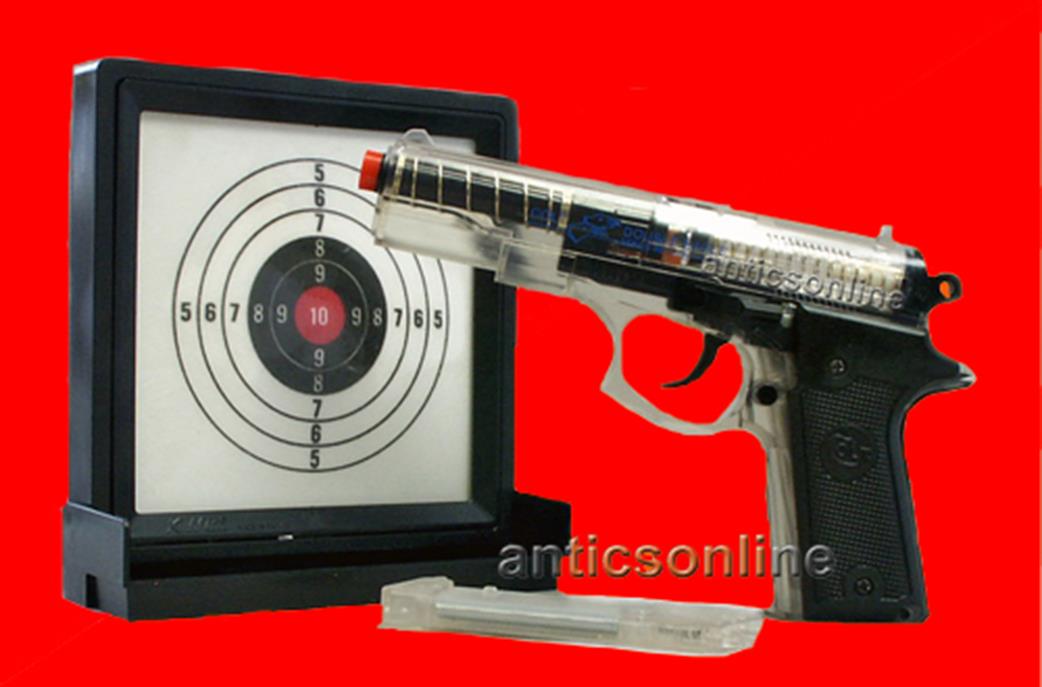 Cybergun  1/1 18341 Colt Double Eagle Translucent BB Pistol & Target