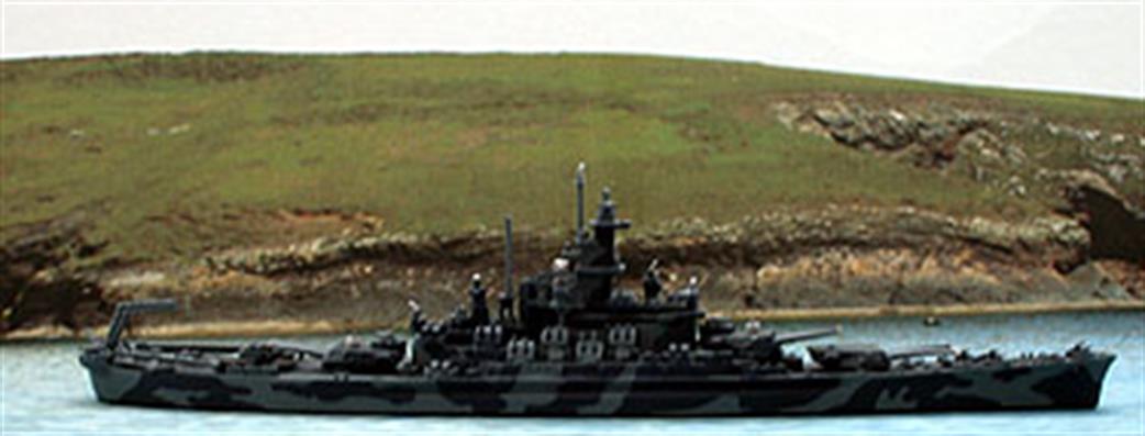 Navis Neptun 1/1250 T1301 USS Alabama in her unique camouflage scheme, 1943