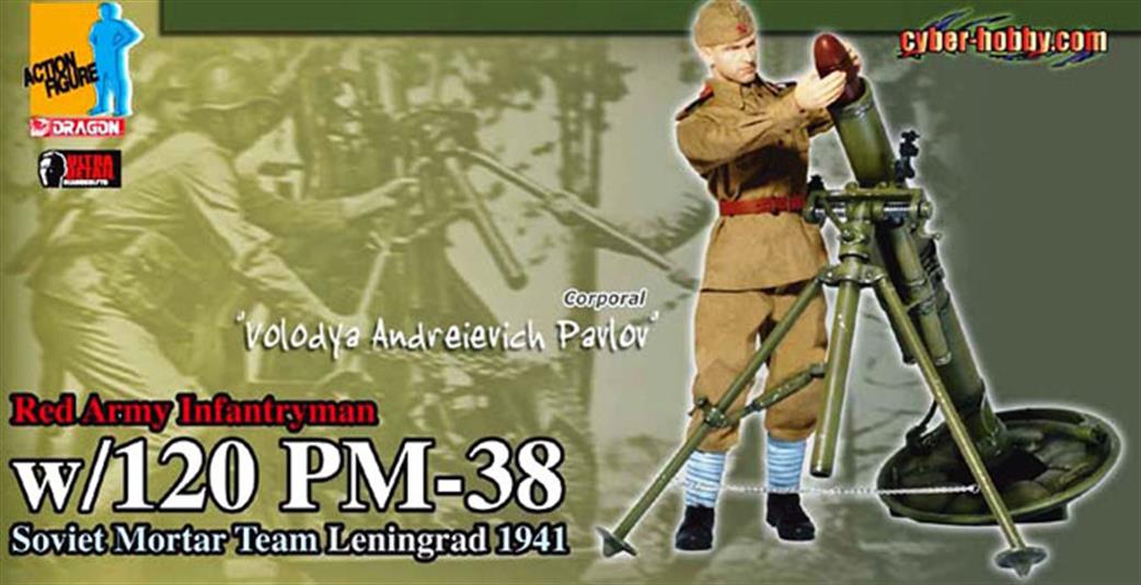 Dragon Action Figures 1/6 70531 Volodya Andreievich Pavlov Red Army Infantryman with 120 PM38 Soviet Mortar Leningrad 1941