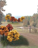 Ready made trees value pack.A bulk pack of 23 medium ready made trees between 2Â&nbsp;3in height with multi-hued fall foliage.
