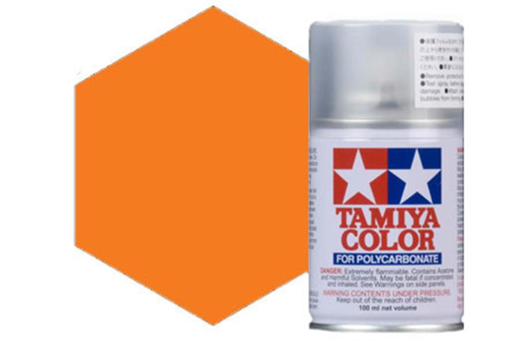 Tamiya  PS-7 PS7 Orange Polycarbonate Spray Paint 100ml