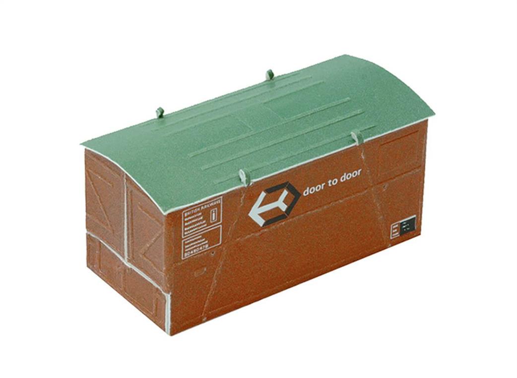 Peco OO R-66BR Card Container Kit British Rail Bauxite