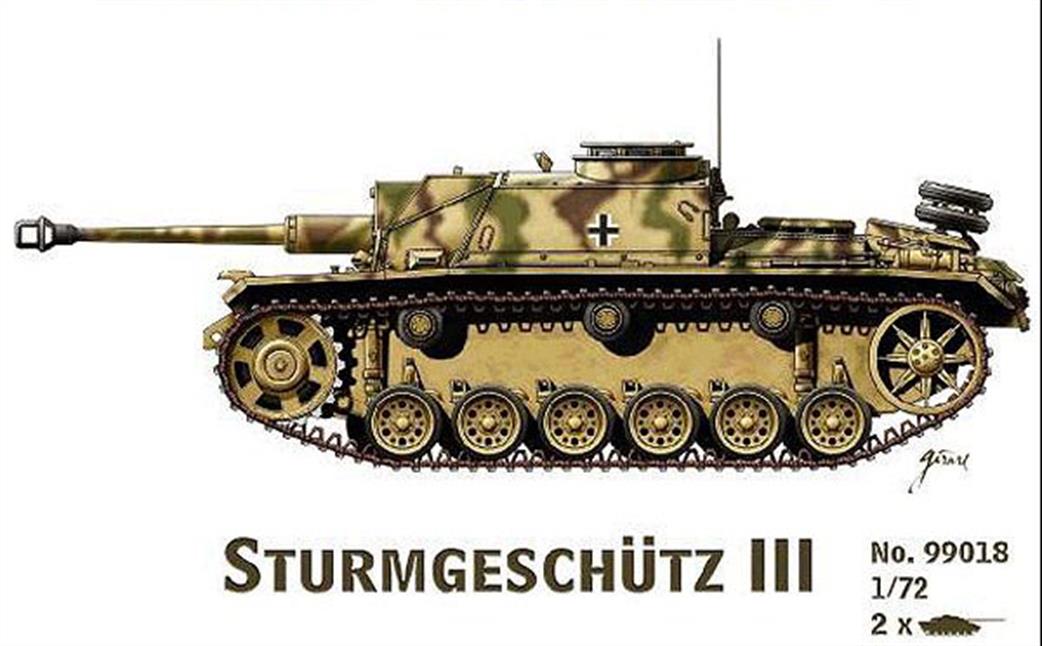 Armourfast 1/72 99018 Sturmgeschutz III Self Propelled Gun Twin Pack