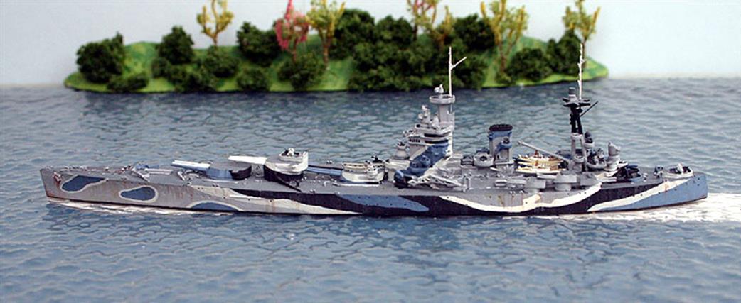 Navis Neptun 1/1250 T1102 HMS Rodney Camouflaged British Battleship Model