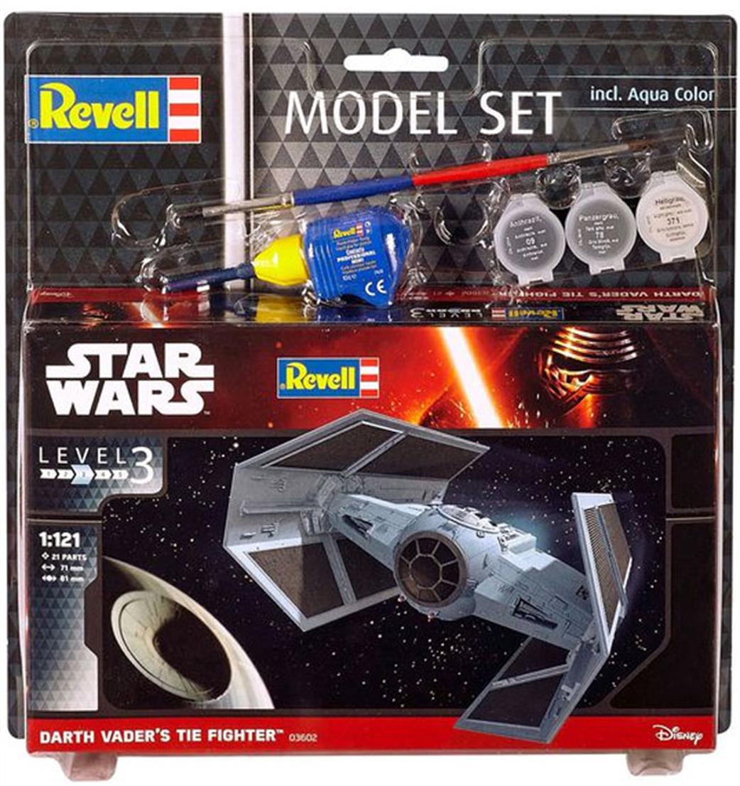 Revell 1/121 63602 Darth Vader's Tie Fighter Star Wars Starter Set