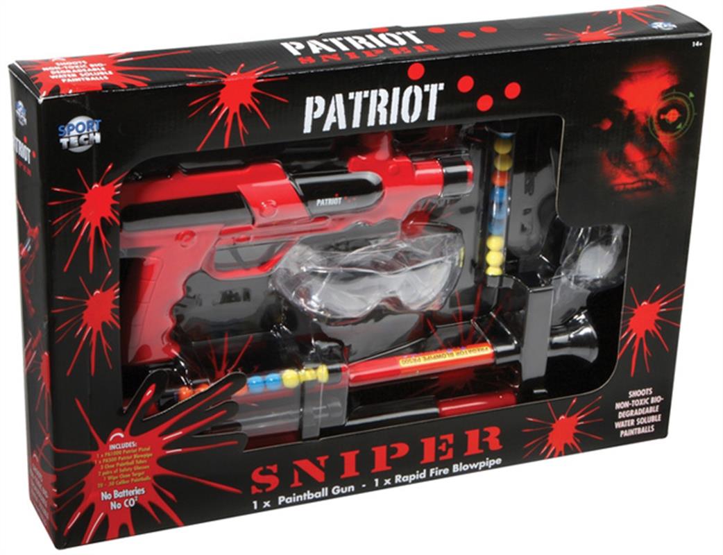 Palco Mark. Inc PA1700 Splatmatic Patriot Paintball Sniper Set