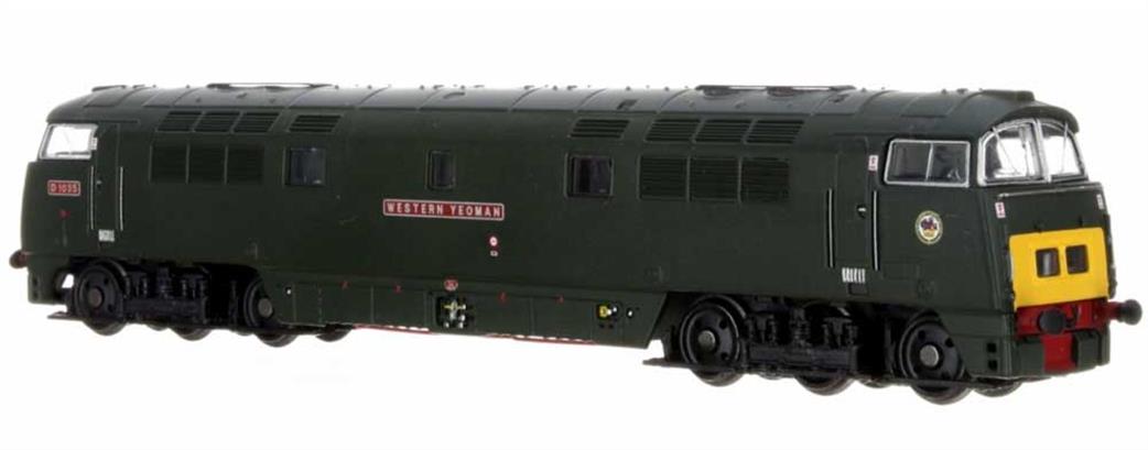 Dapol N 2D-003-012 BR D1035 Western Yeoman Class 52 C-C Diesel Hydraulic Locomotive Green with Small Yellow Panels