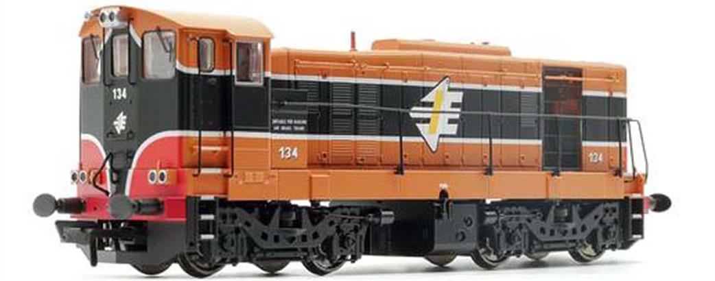Murphy Models MM0134 Iarnrod Eireann 134 Class 121 EMD Diesel Locomotive IE Black & Orange OO