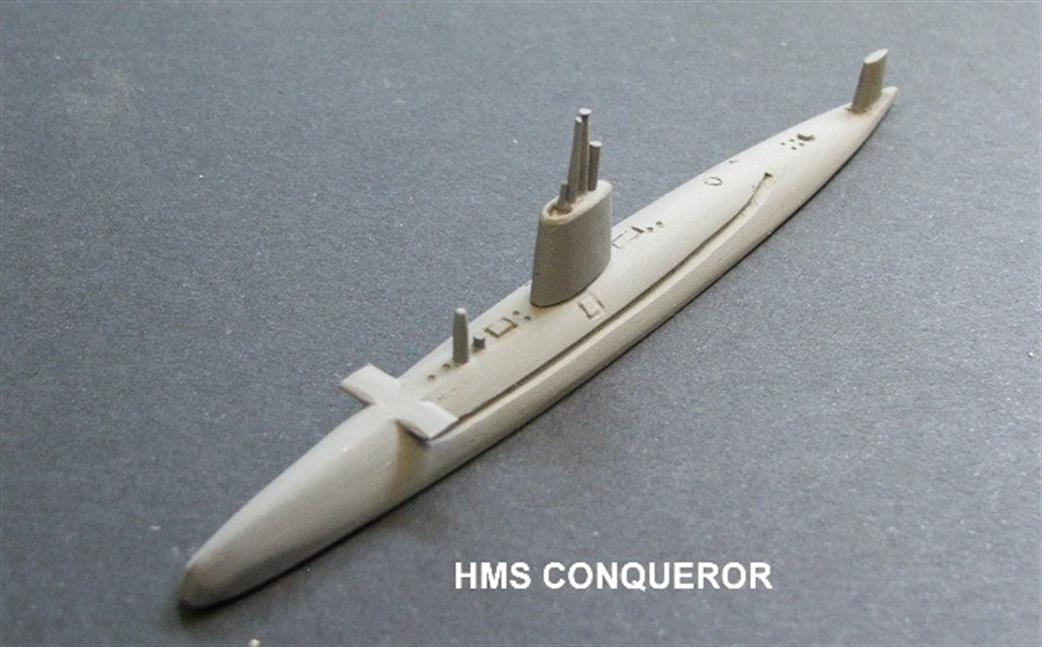 MT Miniatures MTM035 HMS Conqueror Waterline Submarine Model 1/700