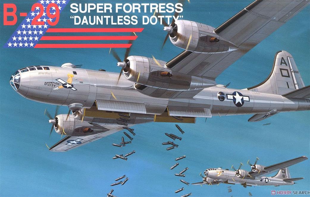 Fujimi 14401 B-29 Super Fortress WW2 USAF Bomber Plastic Kit 1/144