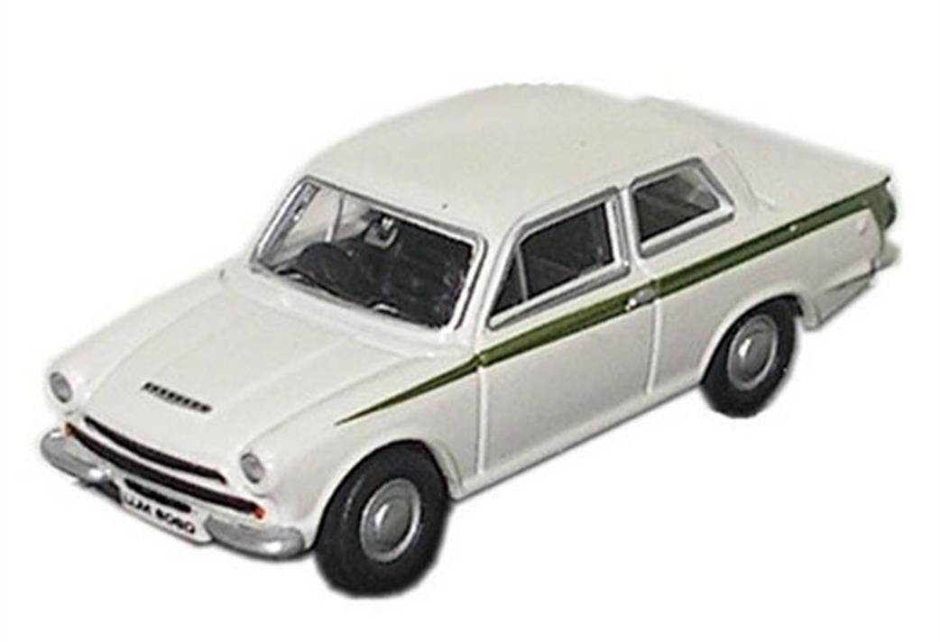 Oxford Diecast 1/76 76COR1001 Ford Cortina MkI Ermine White & Green