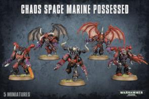This boxed set contains 5 multi-part plastic Possessed Chaos Space Marines and includes options for a Possessed Chaos Space Marine Champion.