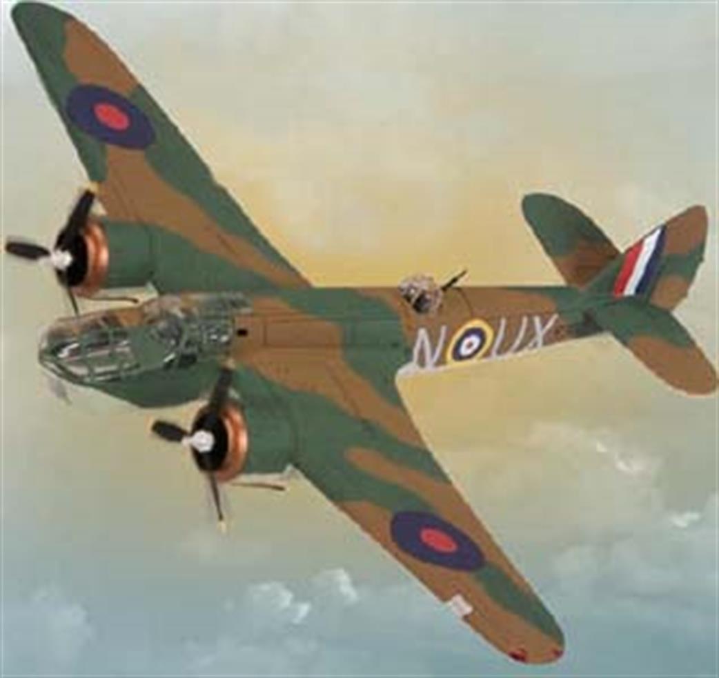 Corgi 1/72 AA38401 Preowned Bristol Blenheim Mk4 R3821 RAF 82 Sqdn Duxford WW2 Aircraft Model