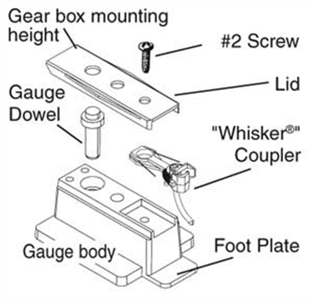 Kadee 206 Insulated Coupler Height Gauge OO/HO