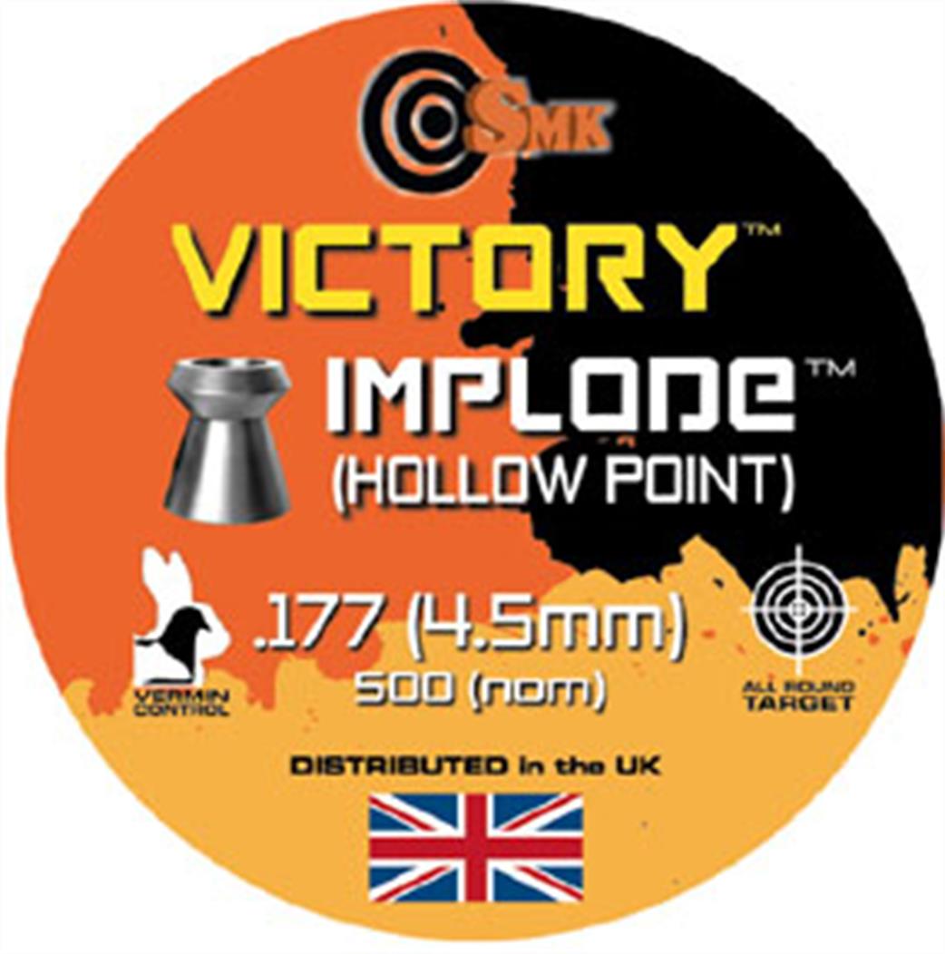 SMK  SNIMPLODE177 Victory Implode Hollow Point .177 4.5mm Air Gun Pellets