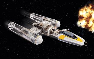 Revell 1/72 Disney Star Wars 40th Anniversary of Return of the Jedi Y-Wing FighterNumber of Parts 38