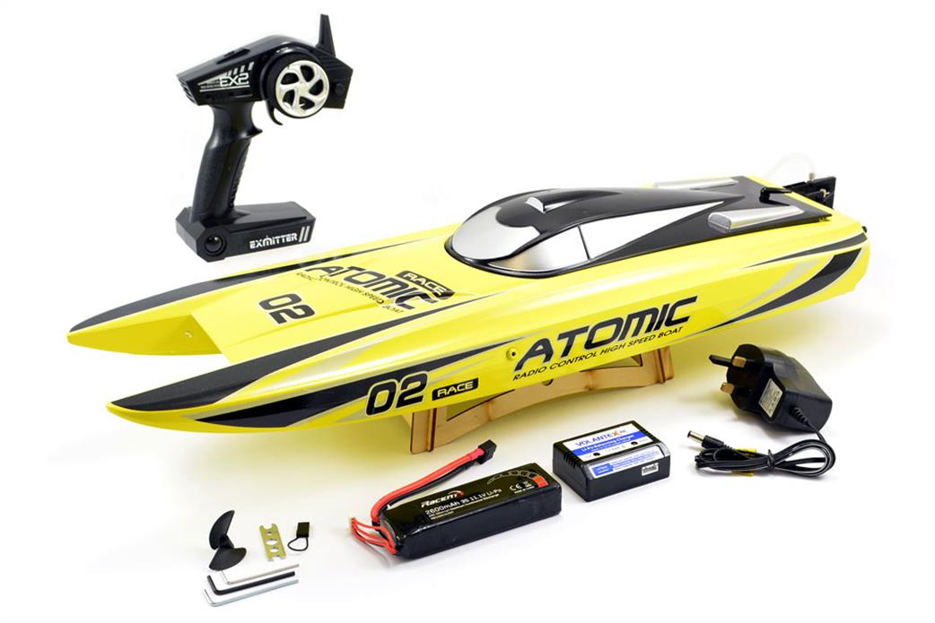 Volantex RC  V792-4Y Racent Atomic Brushless Racing Boat RTR Yellow