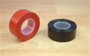 Pack containing one real of red and one real of black insulation tape.Rolls measure 10 metres x 19mm wide