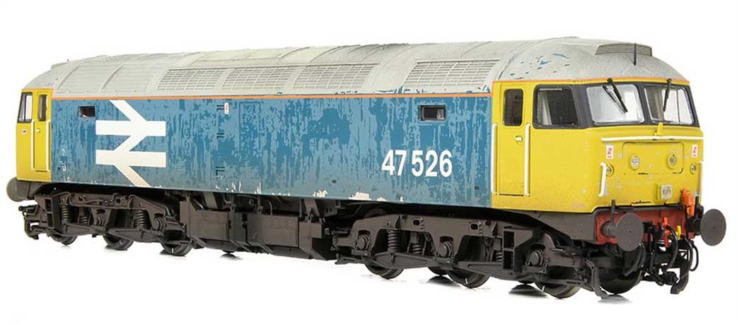 Bachmann OO 35-421SF BR 47526 ETH Fitted Class 47/4 Locomotive Large Logo Blue Weathered DCC Sound
