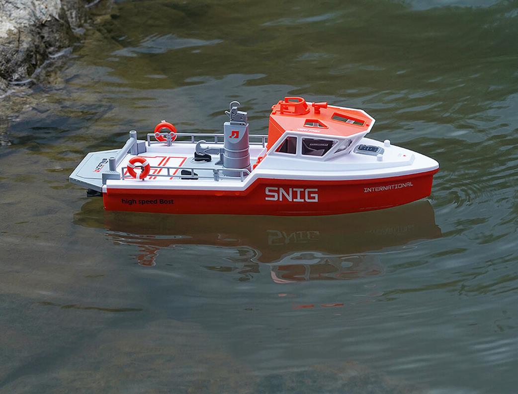 Heng Long  HL3702-W Snig Rescue Launch Rc Boat RTR White Brushless Turbojet