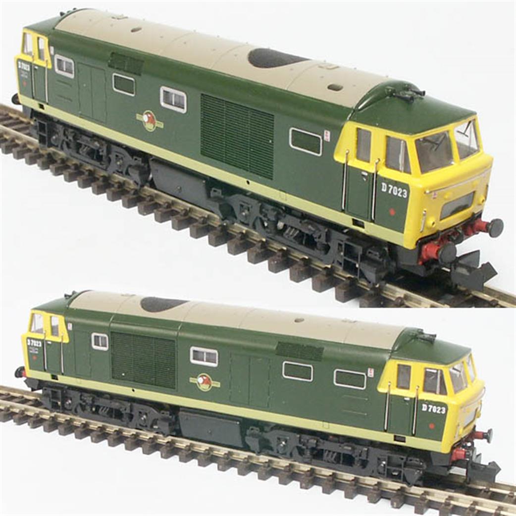 Dapol N 2D-018-013 BR D7020 Hymek Diesel Hydraulic Two-Tone Green with Full Yellow Ends