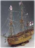Corel 1/60 Endeavour British Brig SM41British brig, 1768. Length 780mm, Scale 1:60. First exploration vessel for which we still have reasonably accurate data today. She set sail from Plymouth on 26 August 1768 under the command of Captain Cook with 94 people aboard, including officers. Corel's kit features plank-on-bulkhead construction with pre-cut frames and keel. Poplar, walnut, basswood, tanganyka, mahogany, maple and beech are used throughout. Kit includes brass and hardwood fittings, rigging, silk-screened flags and display cradle. Plans and instruction book have been revised for easier construction.Scale 1:60, Length: 780mm.Skill Level 4